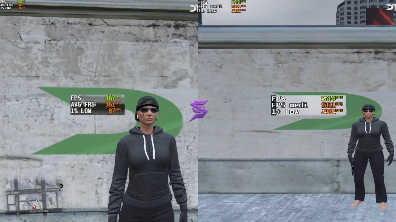 Confronto FPS su FiveM prima e dopo l'ottimizzazione con SapoTweak
